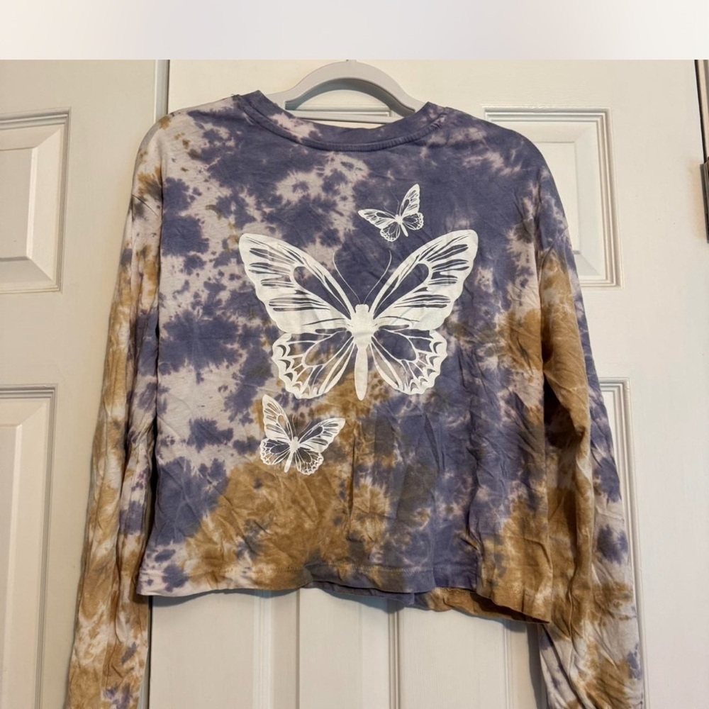 Rebellious One Purple Tie-Dye Top